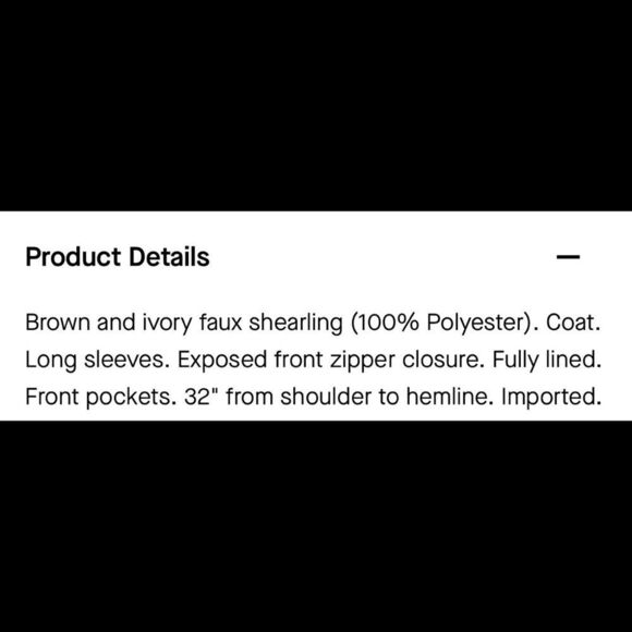 Line & Dot Multi Faux Shearling Coat - Picture 6 of 13